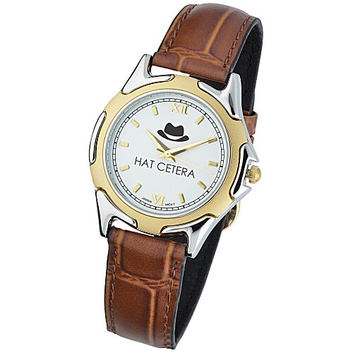 Tropez Leather Watch - 1-1/2" Main Image