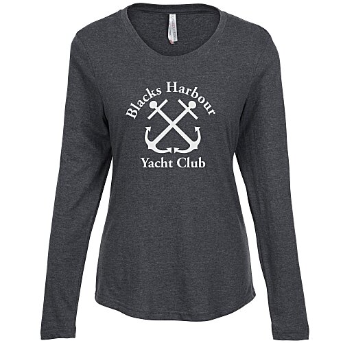 Euro Spun Cotton LS T-Shirt - Ladies' - Screen Main Image