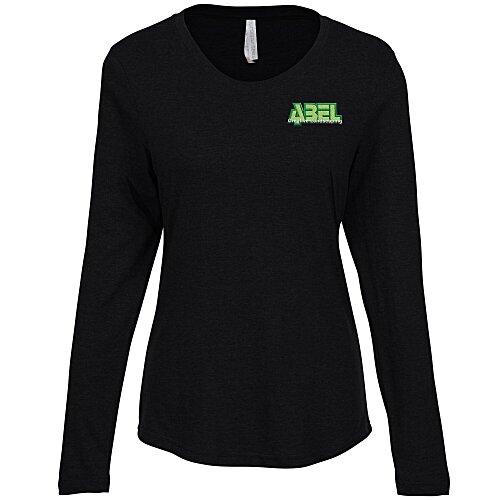 Euro Spun Cotton LS T-Shirt - Ladies' - Embroidered Main Image