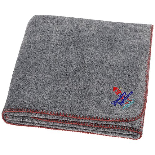 Accent Stitch Plush Blanket Main Image