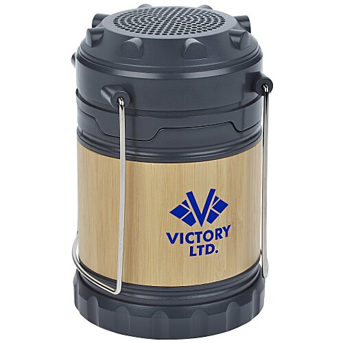 Bamboo Pop Up Lantern with Bluetooth Speaker Main Image