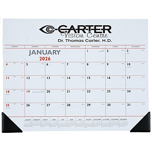 Desk Pad Calendar with Vinyl Corners - Colours Main Image