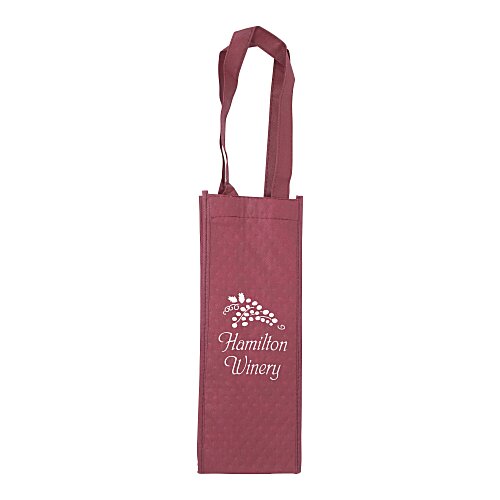 Pinot Noir Non-Woven Bottle Cooler Tote - Closeout Main Image