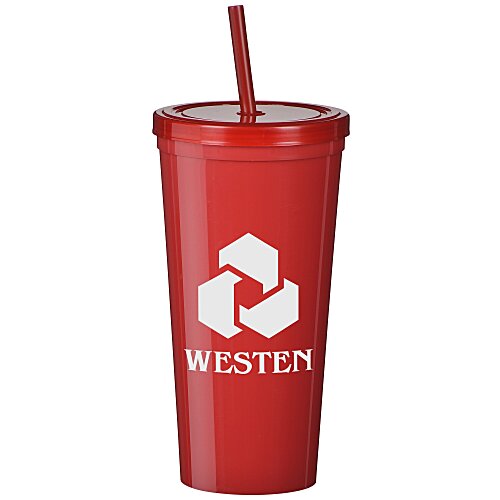 Value Stadium Cup with Lid & Straw - 24 oz Main Image