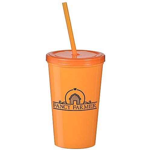 Value Stadium Cup with Lid & Straw - 20 oz Main Image