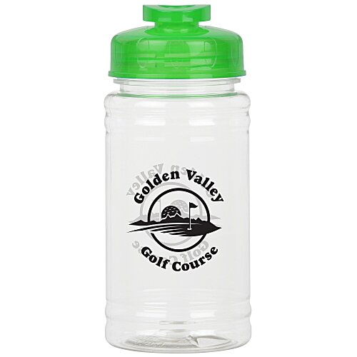 Clear Impact Ring Water Bottle with Flip Drink Lid - 16 oz Main Image