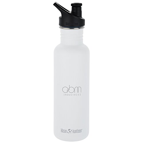 Klean Kanteen Classic Stainless Bottle with Sport Cap - 27 oz - Laser Engraved Main Image