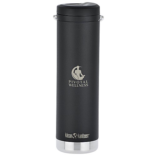 Klean Kanteen TKWide Vacuum Bottle with Straw Lid - 20 oz - Laser Engraved Main Image