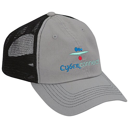 Contrast Stitch Mesh-Back Cap Main Image