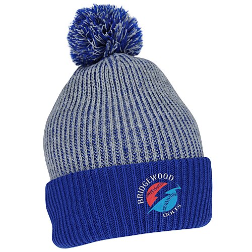 Knit Speckled Pom Pom Toque Main Image