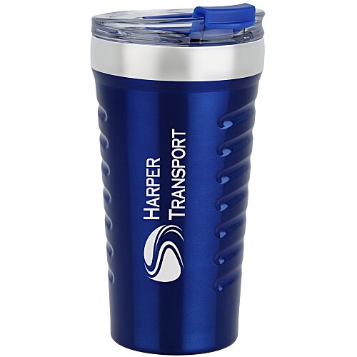 Ripple Effect Stainless Steel Tumbler - 16 oz. - Closeout Main Image