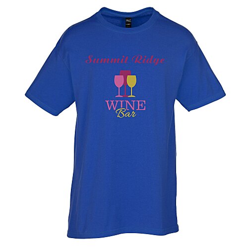 M&O Ringspun Cotton T-Shirt - Colours - Full Colour Main Image