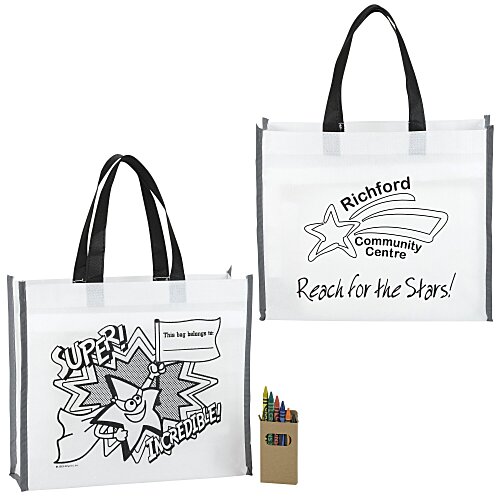 Super Kid Colouring Tote Set - Superhero Main Image