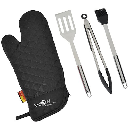 BBQ Grilling Mitt Kit - Closeout Main Image