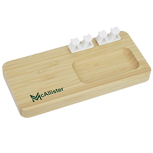 Bamboo Desktop Wireless Charger- Closeout Main Image