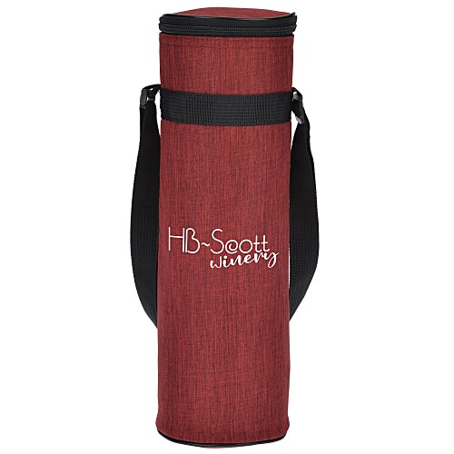 Heathered Wine Cooler Tote - Closeout Main Image