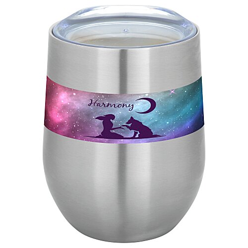 Corzo Vacuum Insulated Wine Cup - 12 oz - Full Colour Main Image