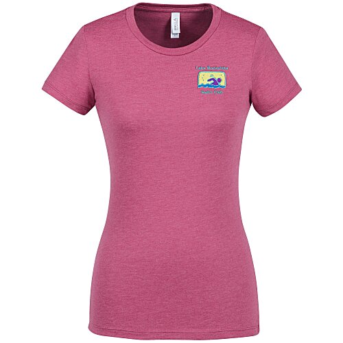 Bella+Canvas Favourite Tee - Ladies' - Heathers - Embroidered Main Image