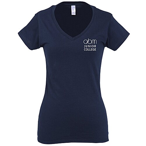 Gildan Softstyle V-Neck T-Shirt - Ladies' - Screen Main Image