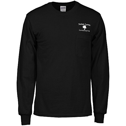 Gildan Ultra Cotton LS Pocket T-Shirt - Screen Main Image