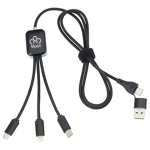 SCX Data Transfer Light-Up Logo Charging Cable Main Image