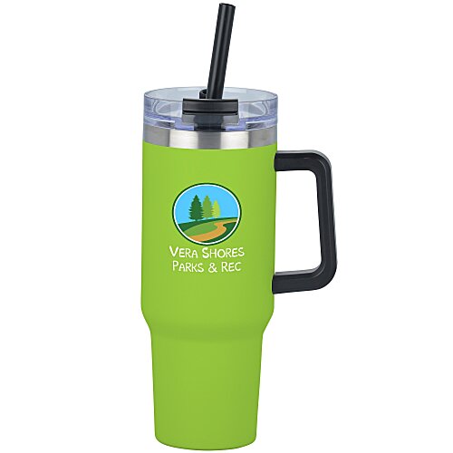 Intrepid Vacuum Mug with Straw - 40 oz - Full Colour Main Image