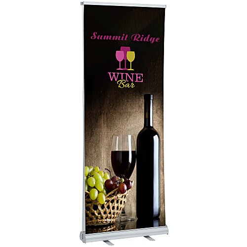 Economy Retractable Double Sided Banner Display - 31 1/2 inches Main Image