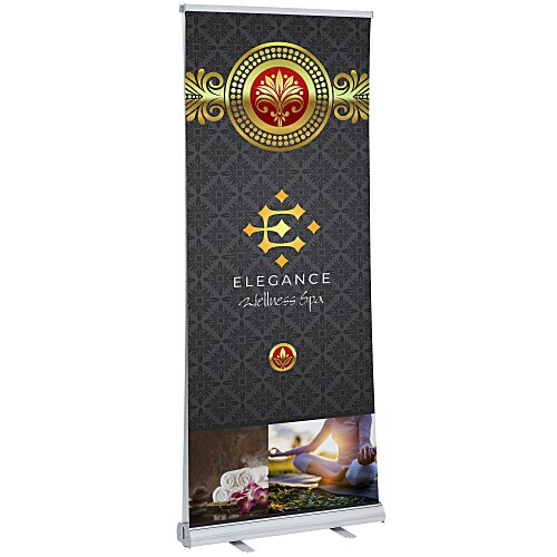 Economy Retractable Double Sided Banner Display - 33 1/2 inches Main Image