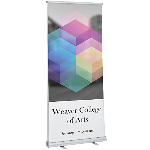 Economy Retractable Double Sided Banner Display - 36 inches Main Image