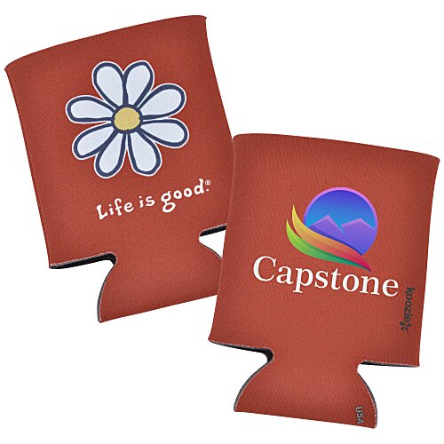 Life is Good Koozie® Can Cooler - Full Colour - Daisy Main Image
