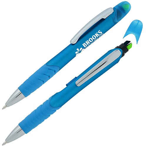 Souvenir Jalan Soft Touch Pen / Dual Highlighter Combo - Metallic Main Image