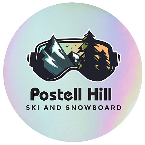 Holographic Sticker - Circle - 3-1/2" Main Image