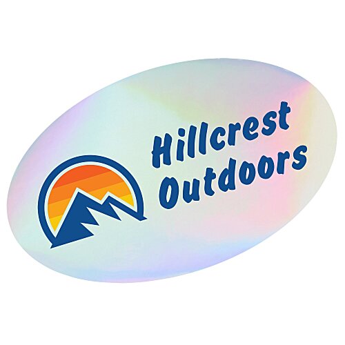 Holographic Sticker - Oval - 2" x 3" Main Image