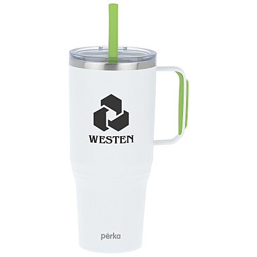 Perka Portofino Vacuum Mug with Straw - 36 oz Main Image