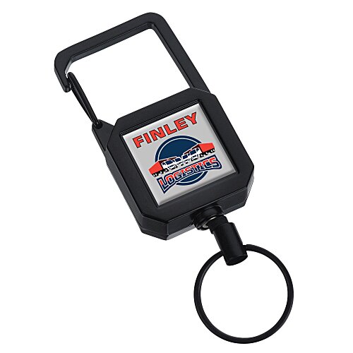 Workhorse Metal Carabiner Retractable Badge Holder Main Image