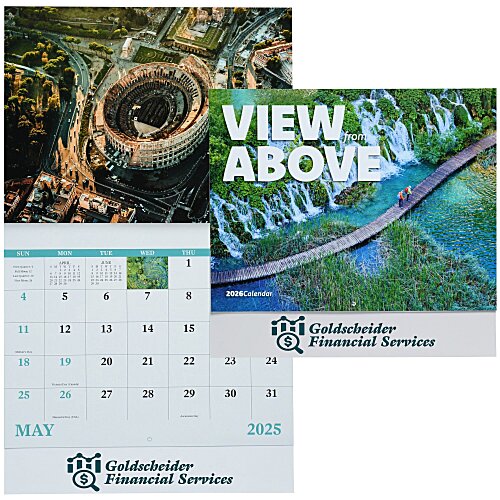 View From Above Wall Calendar - Stapled Main Image