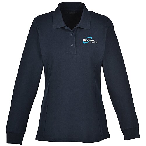 Palo Cotton Pique Long Sleeve Polo - Ladies' Main Image