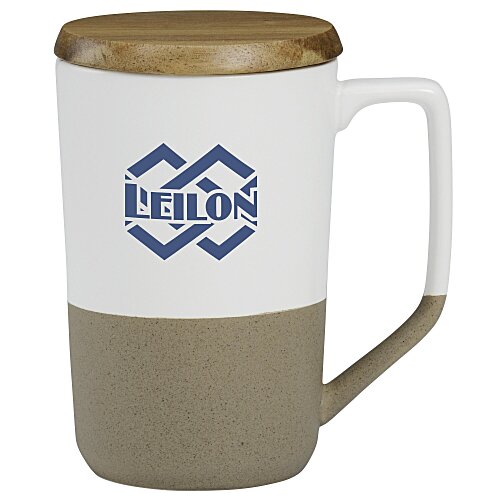 Valencia Ceramic Mug with Lid - 16 oz - 24 hr Main Image