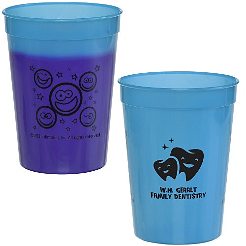 Super Kid Mood Stadium Cup - 12 oz - Smiley Faces Main Image