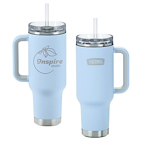 Thermos Vacuum Mug with Straw - 40 oz. - Laser Engraved Main Image