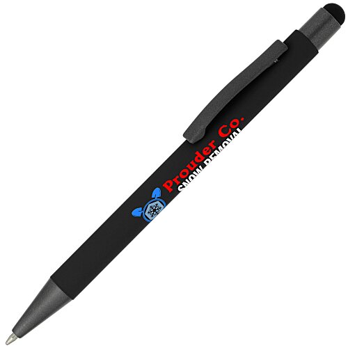 Charleston Soft Touch Stylus Metal Pen - Full Colour Main Image