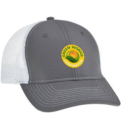 Crofton Snapback Trucker Cap - Full Colour Main Image