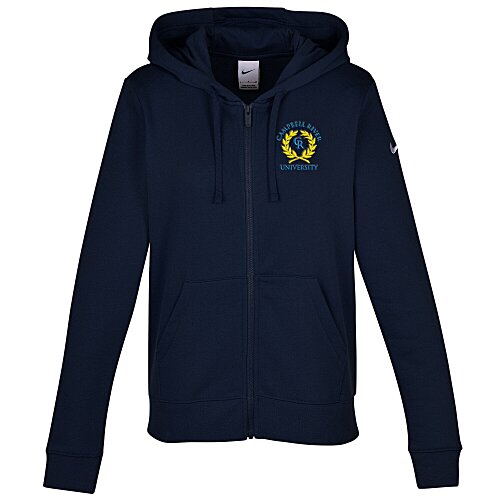 Nike Club Fleece Sleeve Swoosh Full-Zip Hoodie - Ladies' Main Image