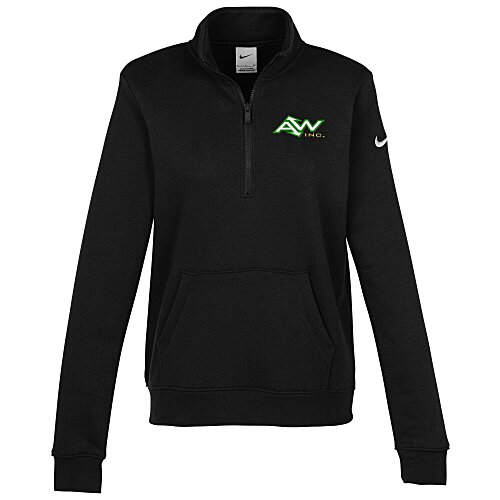 Nike Club Fleece Sleeve Swoosh 1/2-Zip Pullover - Ladies' Main Image