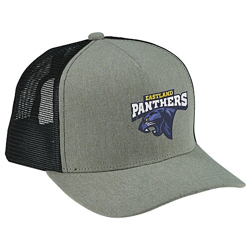 Canvas Five Panel Trucker Cap - 24 hr Main Image