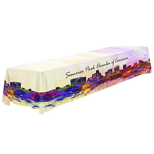 Serged Closed-Back Table Throw - 16 feet - Full Colour Main Image