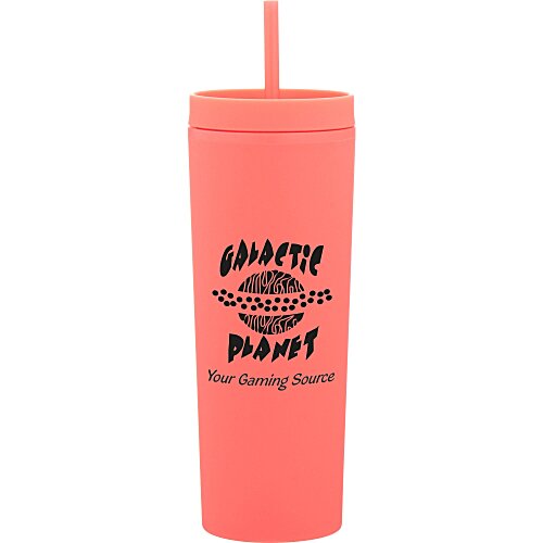 Dash Soft-Touch Acrylic Tumbler with Straw - 17 oz - Closeout Colour Main Image