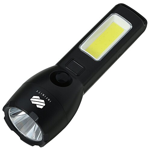 Solar Powered Rechargeable COB Flashlight Main Image