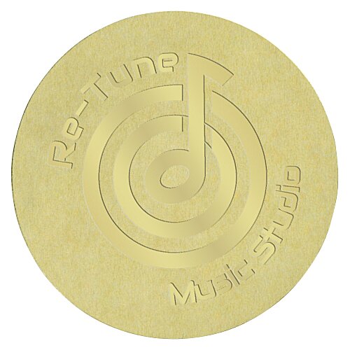 Embellished Seal by the Roll - Circle - Smooth Edge - 1 1/2 Inches Main Image