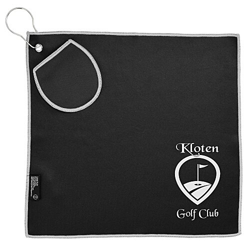 Golf Towel with Ball Cleaning Pouch - 24 hr Main Image